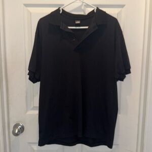 👙Screen Stars Black Men’s Large Polo Short Sleeve Shirt